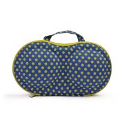 Bra & Panty Organiser - Yellow & Blue Polka Dot