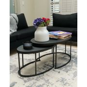 Broadway Nesting Coffee Table (2 Piece Black)