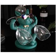 Bulldog Glass Holder-Green