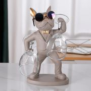 Bulldog Glass Holder-Grey