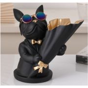 Bulldog Vase-Black