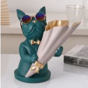 Bulldog Vase-Green