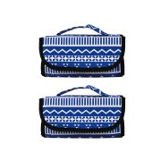 Buy 1 get 1 Cosmetic Roll-up- Blue Aztec