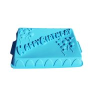 Cake Mould - Happy Birthday Rect Blue