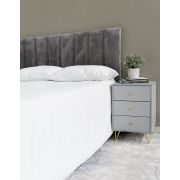 California Headboard - King - Velvet Grey