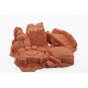 1Kg Sensory Sand with Shapes Orange