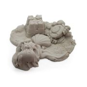 1Kg Sensory Sand with Shapes White