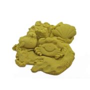 1Kg Sensory Sand with Shapes Yellow