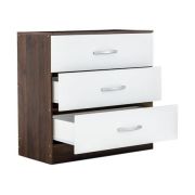 Cartagena 3 Drawer Cabinet - White