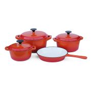 Cast Iron - 7 Piece - Double Orange