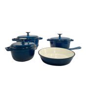 Cast iron and utensil set-14 piece