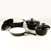 Cast Iron Pot Set - Black