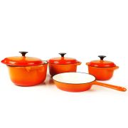 Cast Iron Pot Set FL - Orange