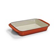 Cast Iron Single FL Roasting Pan - Orang