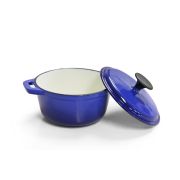 Cast Iron Single FL sml Casserole - Blue