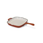 Cast Iron Square Skillet Pan - Orange