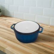 Chef's Delight Cast Iron - 24cm Round Pot - Blue