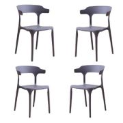 Chester Cafe Chair - Light Grey - Set of 4