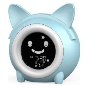 Children Sleep Training Clock - Cat Blue