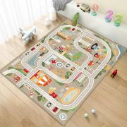 City Road Map Crystal Velvet Carpet