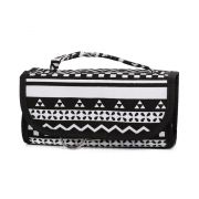 Cosmetic Roll-up - Black Aztec