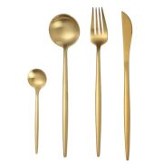 Cutlery Set 12pc-Gold(Knives and Forks)