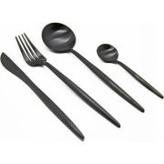 Cutlery Set 6pc-Tablespoons-Black