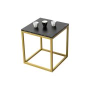 Dante Side Table - Black Marble - Small