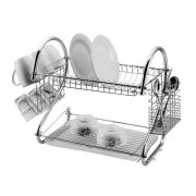 Dish Rack - Double Layer Silver