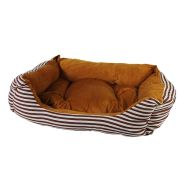 Dog Bed - Brown Stripe