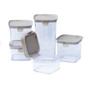 Easy Lock Storage Container Set - 5pc - Off white