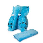 Elephant Cushion with Blanket - Light Blue - Nuovo