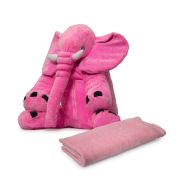 Elephant Cushion with Blanket - Light Pink - Nuovo