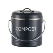 Embossed Compost Bin - Black