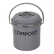 Embossed Compost Bin - Grey