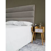 Alabama Headboard - Double - Velvet Grey