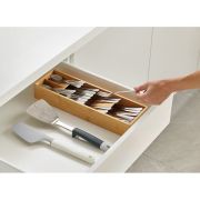 Bamboo Space Saver Cutlery Organizer - Fine Living