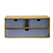 Bamboo Storage Draws - Blue