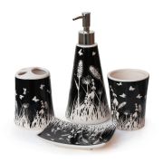 Bathroom - Ceramic Black 4 Pcs