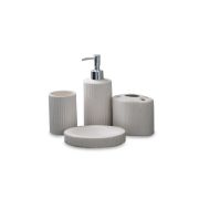 Bathroom - Ceramic Stripped - 4 Pcs