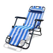 Beach Chair -Blu & White Stripe