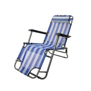 Beach Lounger - Blue/White Stripe